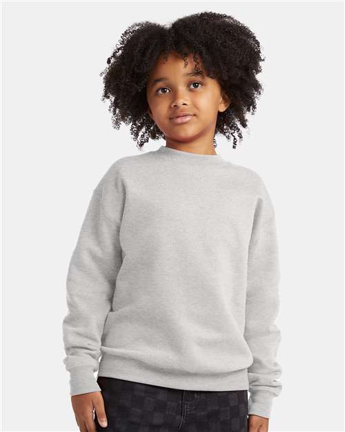 Ash Ecosmart® Youth Crewneck Sweatshirt - P360