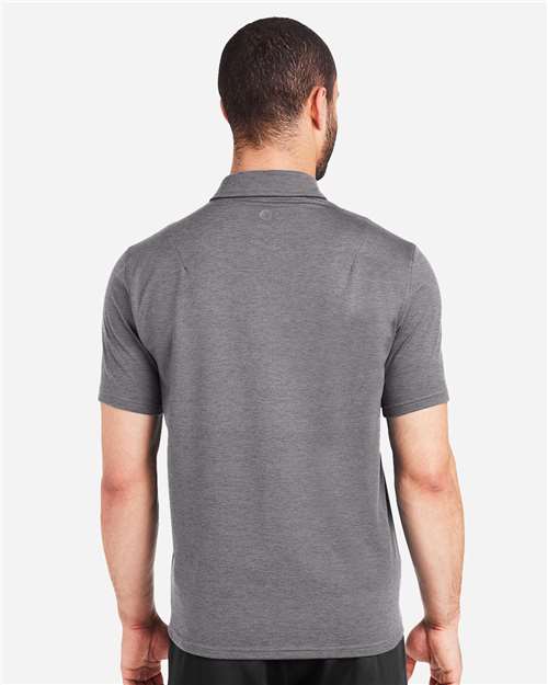 Ash Grey Marbled Fairway Polo - MDP1799