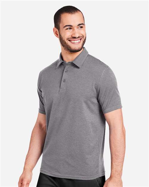 Ash Grey Marbled Fairway Polo - MDP1799