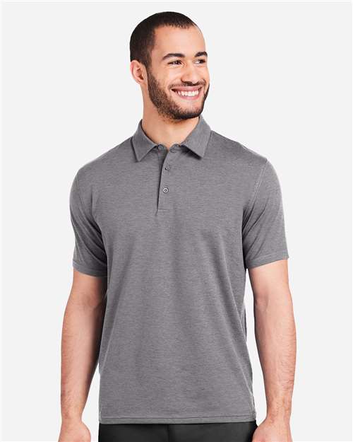 Ash Grey Marbled Fairway Polo - MDP1799