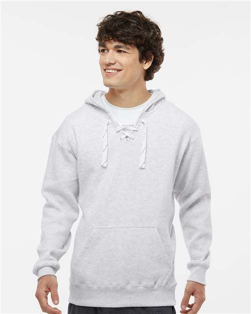 Ash Heather Sport Lace Hooded Sweatshirt - 8830