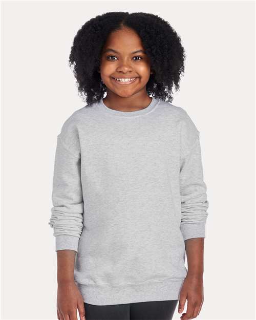Ash NuBlend® Youth Crewneck Sweatshirt - 562BR