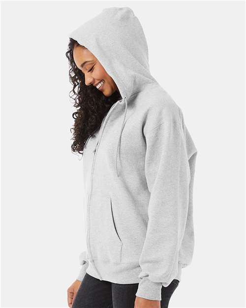 Ash Ultimate Cotton® Full-Zip Hooded Sweatshirt - F280