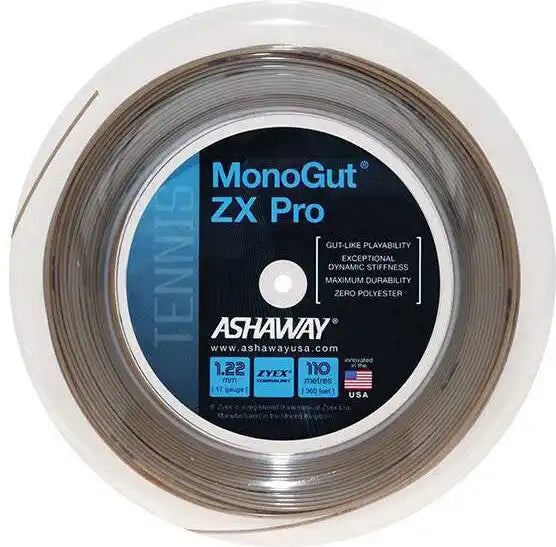 Ashaway Monogut Zx Pro Reel 360’ Tennis String - Natural