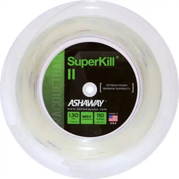 Ashaway Superkill Ii Racquetball String Reel 360’ - Natural