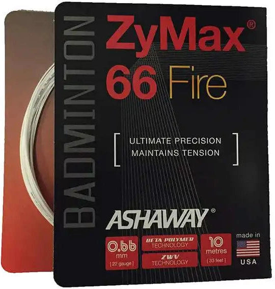 Ashaway Zymax 66 Fire Badminton - White