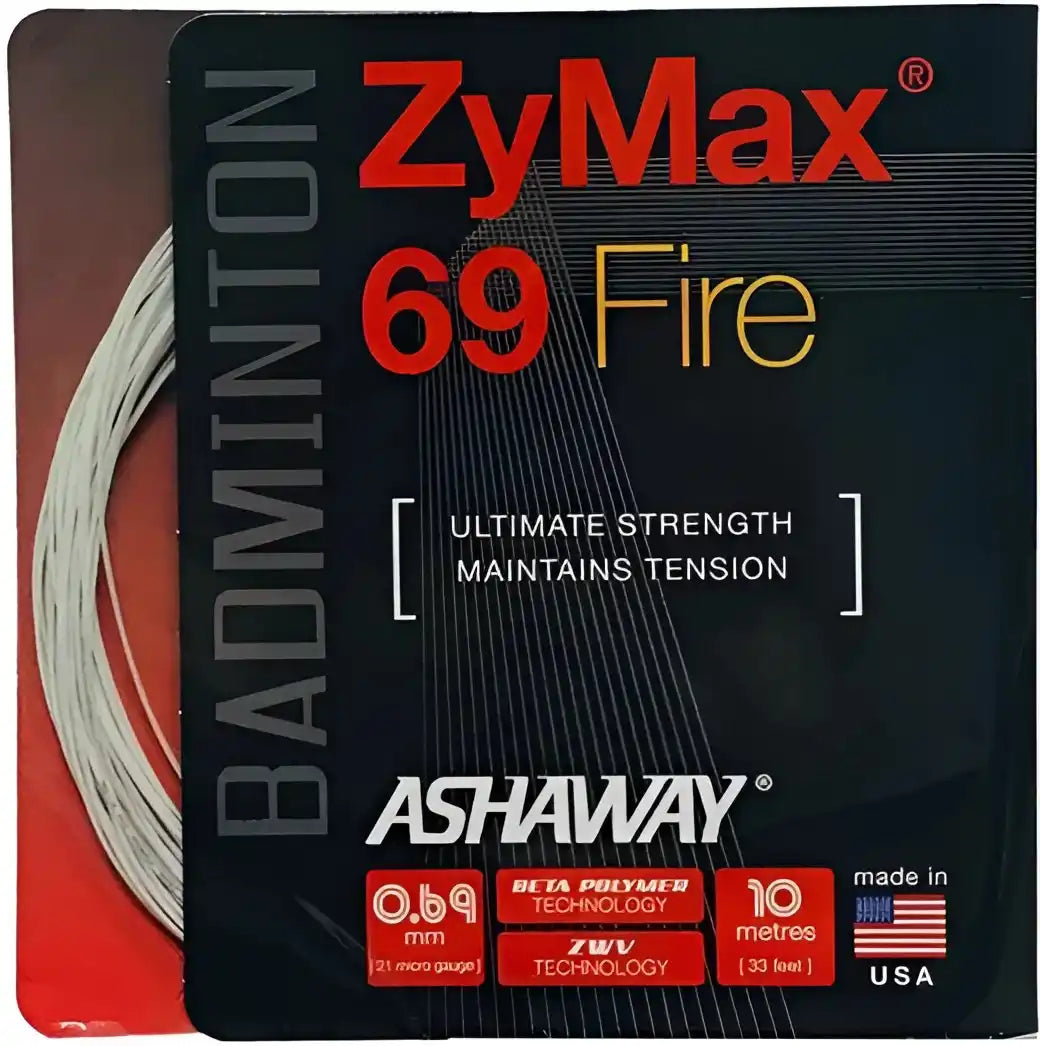 Ashaway Zymax 69 Fire Badminton - White