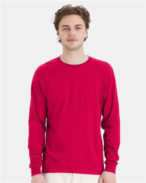 Athletic Crimson Essential-T Long Sleeve T-Shirt - 5286