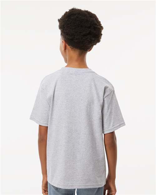Athletic Grey Youth Gold Soft Touch T-Shirt - 4850