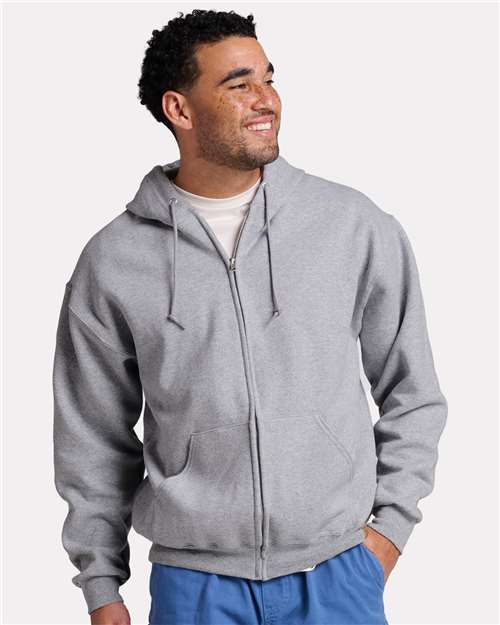 Athletic Heather Rugged Full-Zip Hooded Sweatshirt - Z12MR