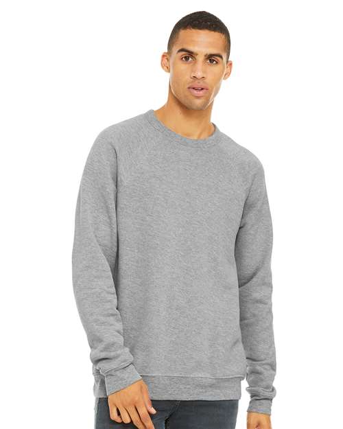 Athletic Heather Sponge Fleece Raglan Crewneck Sweatshirt - 3901