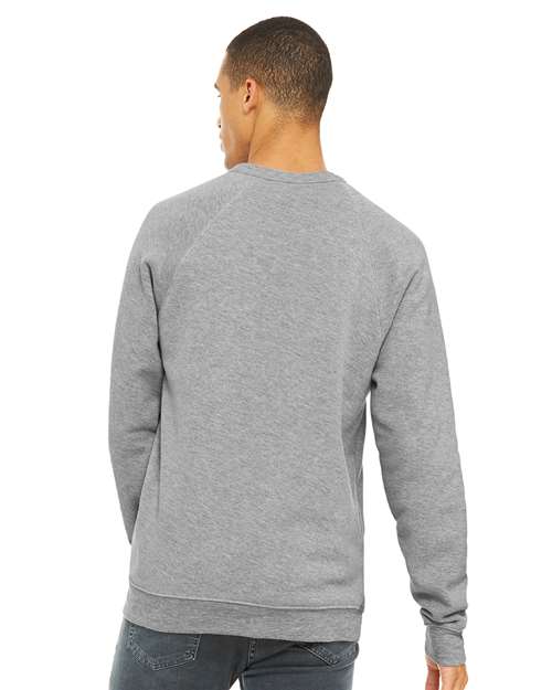 Athletic Heather Sponge Fleece Raglan Crewneck Sweatshirt - 3901