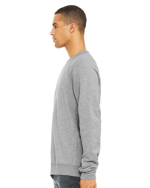 Athletic Heather Sponge Fleece Raglan Crewneck Sweatshirt - 3901