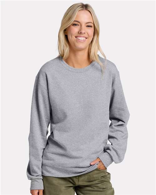 Athletic Heather Ultimate CVC Crewneck Sweatshirt - IC48MR