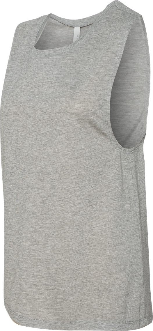 Athletic Heather Women's Flowy Scoop Muscle Tank - 8803