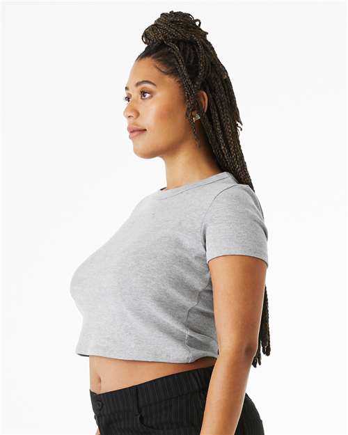 Athletic Heather Women's Micro Rib Baby Tee - 1010