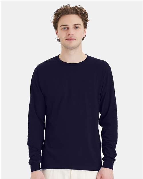 Athletic Navy Essential-T Long Sleeve T-Shirt - 5286