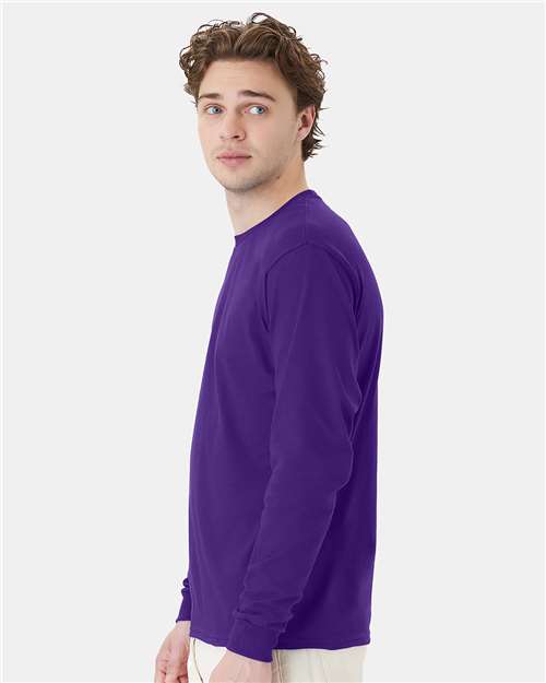 Athletic Purple Essential-T Long Sleeve T-Shirt - 5286