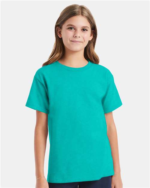 Athletic Teal Essential-T Youth T-Shirt - 5480