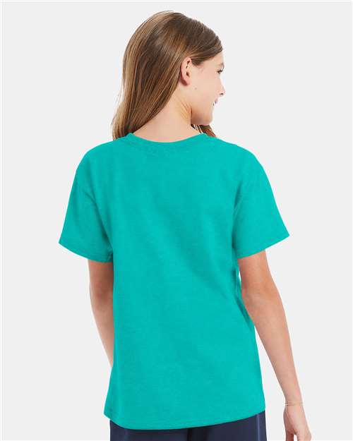 Athletic Teal Essential-T Youth T-Shirt - 5480