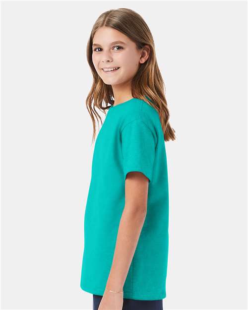 Athletic Teal Essential-T Youth T-Shirt - 5480