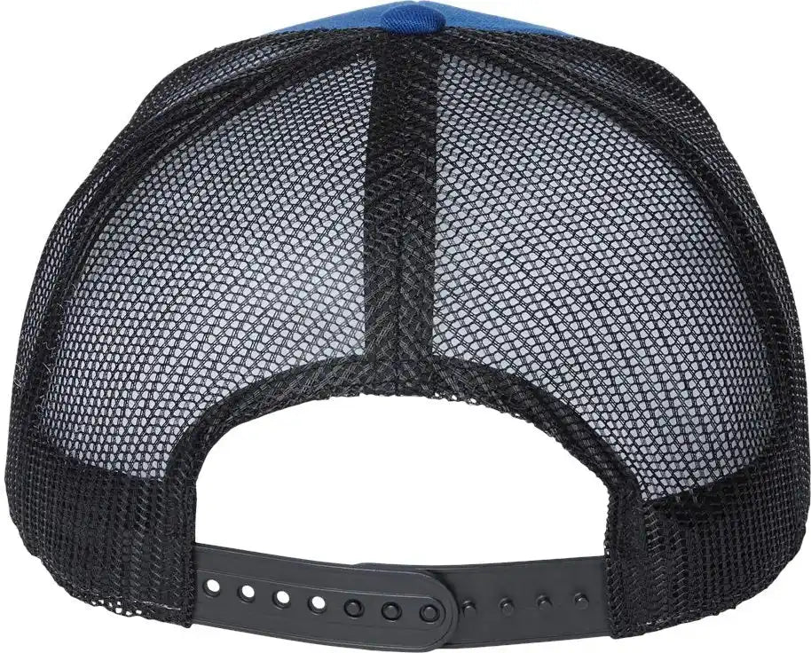 Atlantis Headwear Bryce Sustainable Trucker Cap - Royal Black - Royal/ / Adjustable