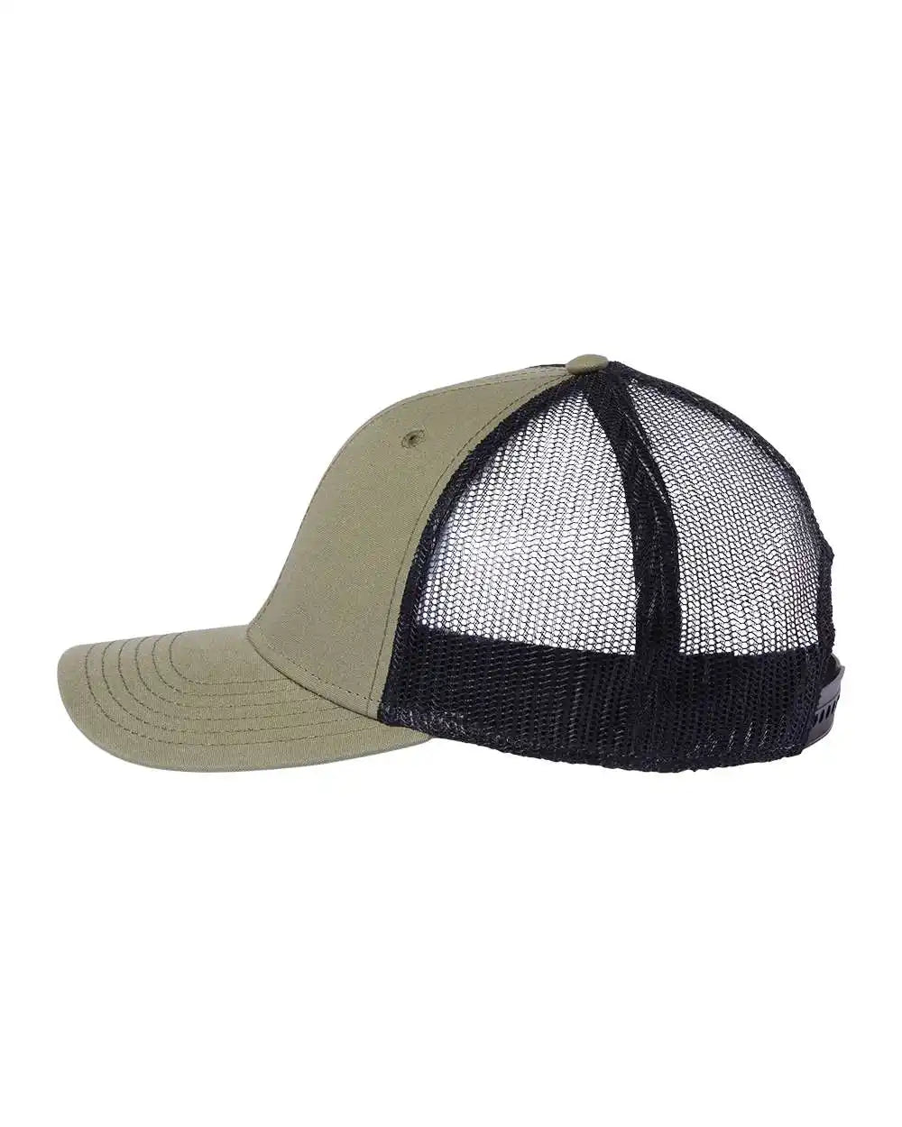 Atlantis Headwear Reth Sustainable Recy Three Trucker Cap - Olive Black - Olive/ / Adjustable