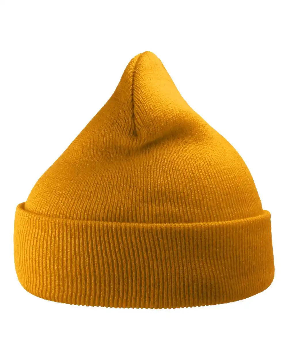 Atlantis Headwear Wind Sustainable 12’’ Knit Beanie - Mustard Yellow - Osfa