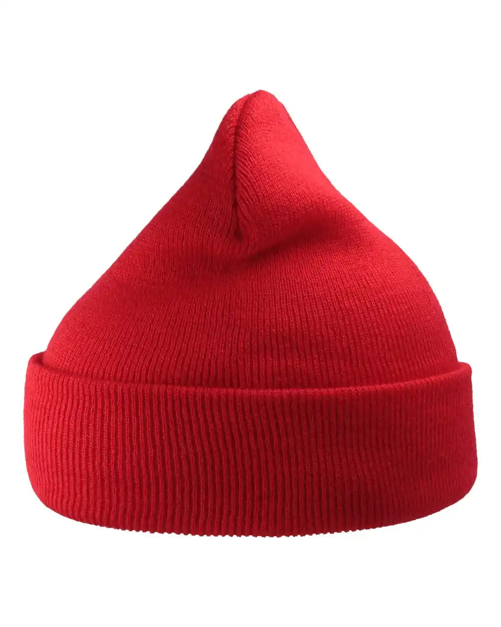 Atlantis Headwear Wind Sustainable 12’’ Knit Beanie - Red - Osfa