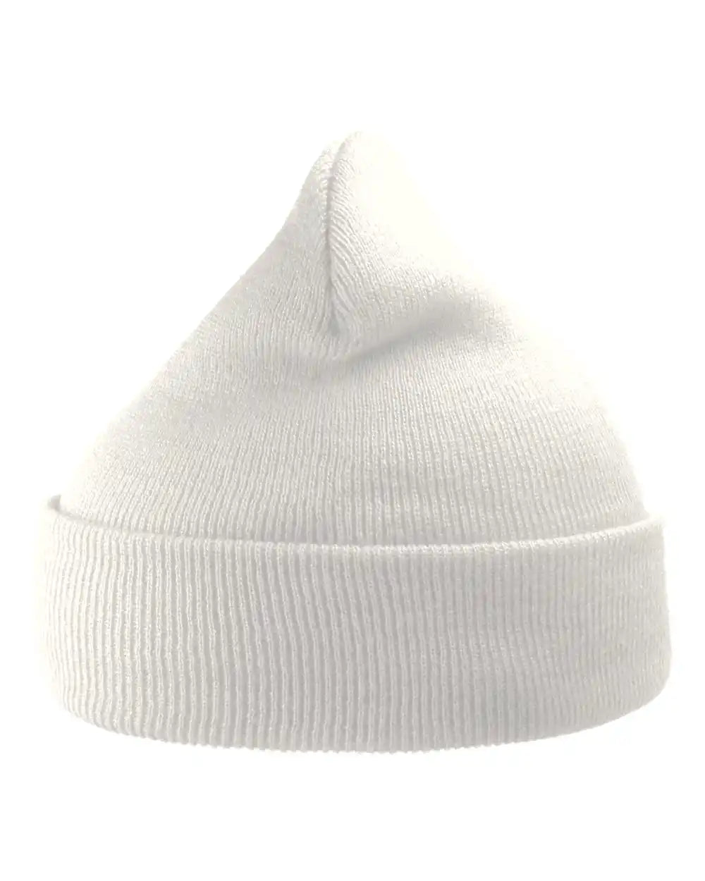 Atlantis Headwear Wind Sustainable 12’’ Knit Beanie - White - Osfa