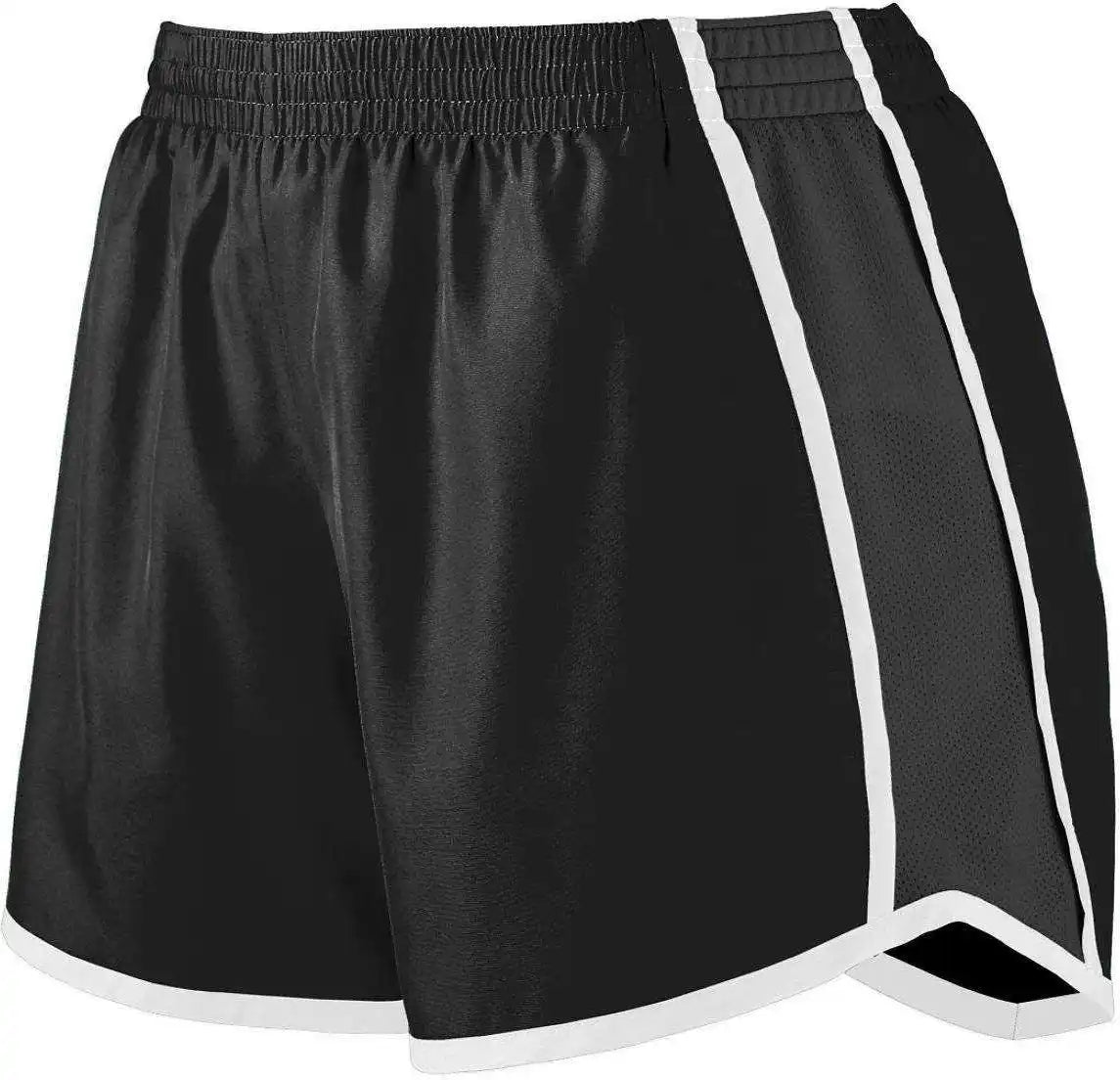 Augusta 1265 Ladies Pulse Team Short - Black White