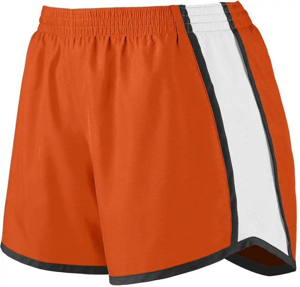 Augusta 1265 Ladies Pulse Team Short - Orange White Black