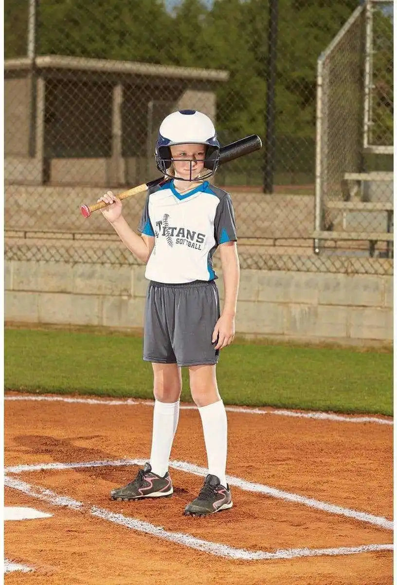 Augusta 1293 Girls Inferno Short - Graphite - Dark Gray / m