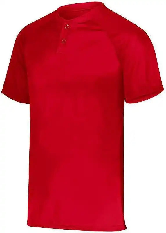 Augusta 1566 Youth Attain Two-button Jersey - Red