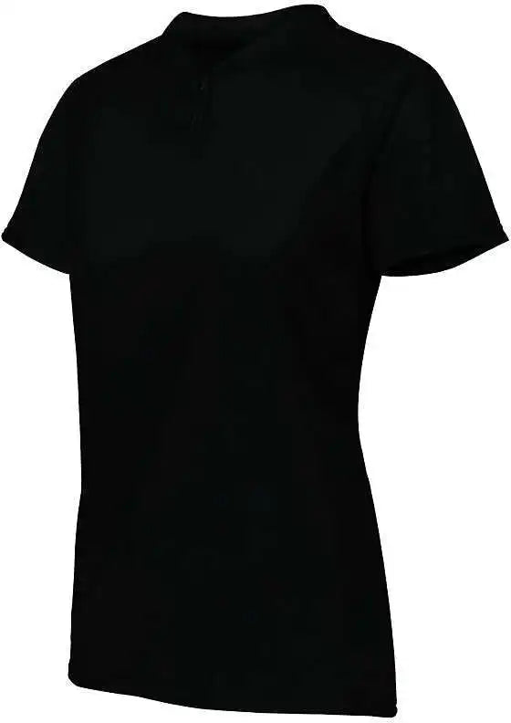 Augusta 1567 Ladies Attain Two-button Jersey - Black