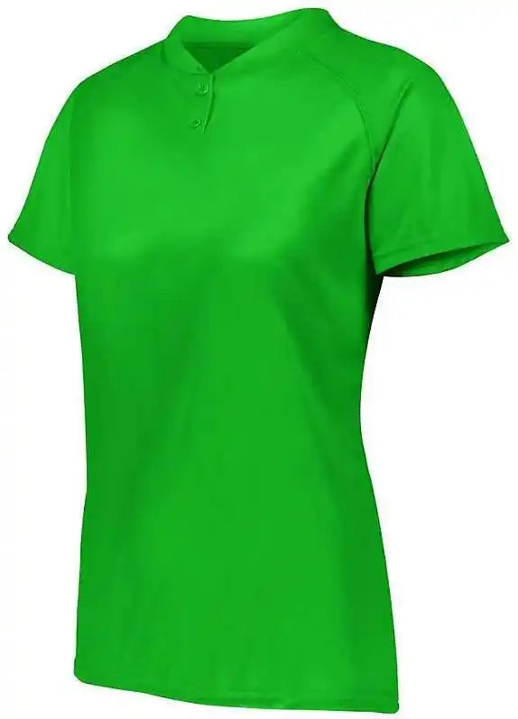 Augusta 1567 Ladies Attain Two-button Jersey - Kelly