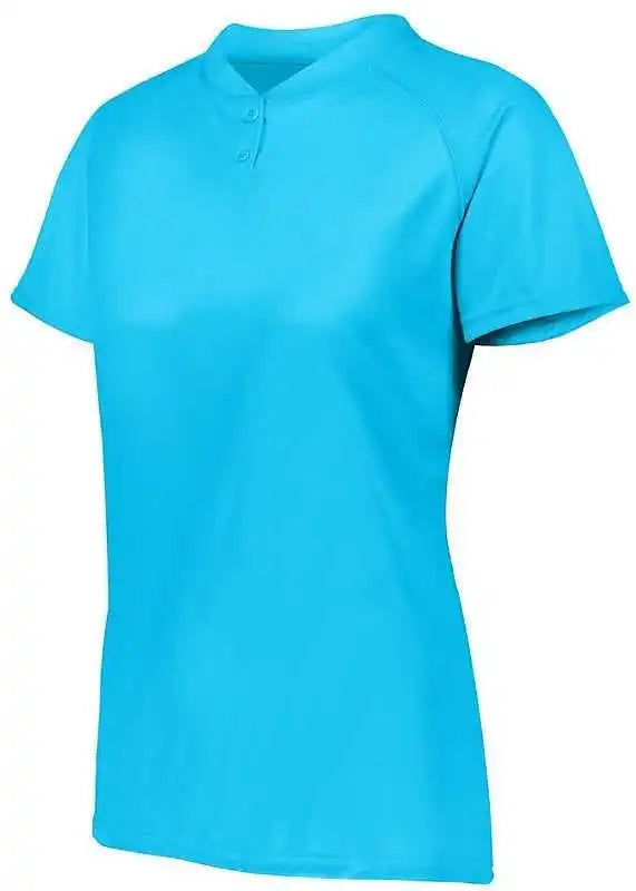 Augusta 1567 Ladies Attain Two-button Jersey - Power Blue
