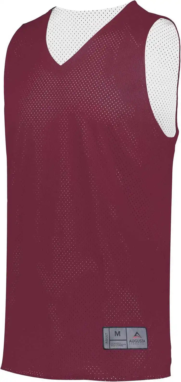 Augusta 161 Tricot Mesh Reversible Jersey 2.0 - Maroon White