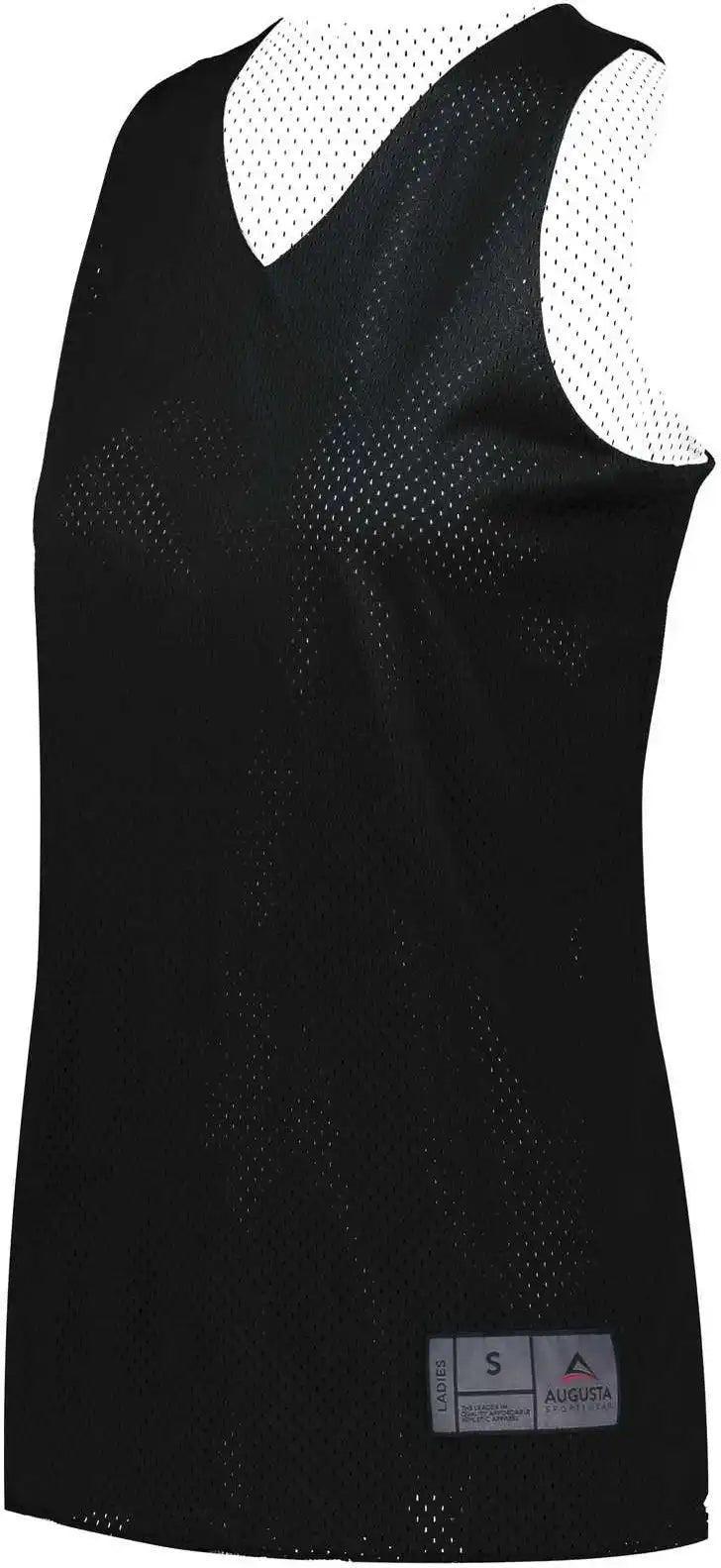 Augusta 163 Youth Tricot Mesh Reversible 2.0 Jersey - Black White