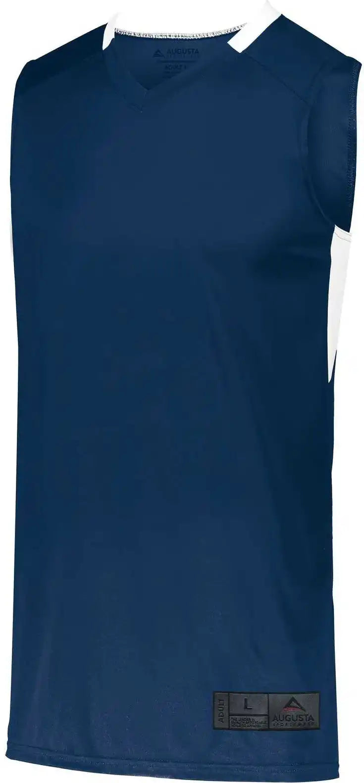 Augusta 1730 Step-back Basketball Jersey - Navy White