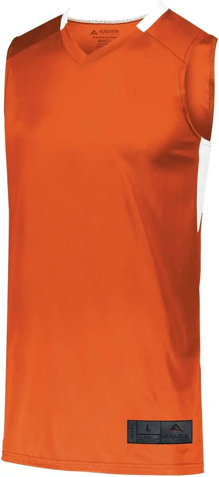Augusta 1730 Step-back Basketball Jersey - Orange White