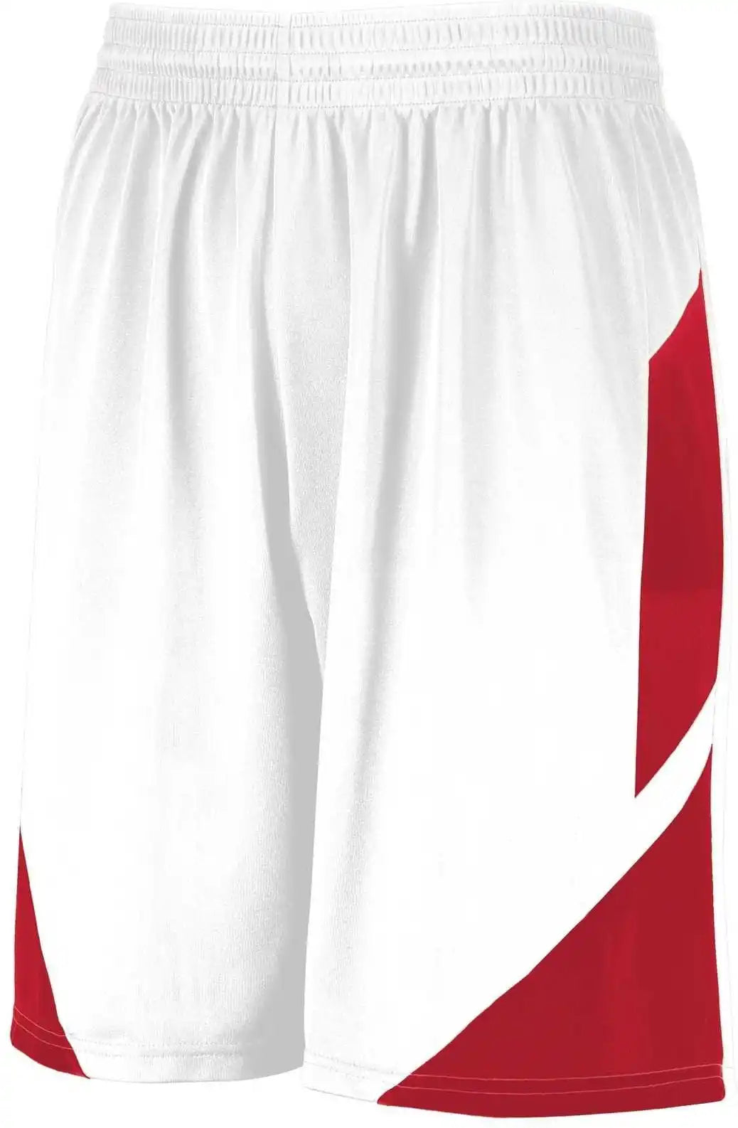 Augusta 1733 Step-back Basketball Shorts - White Red