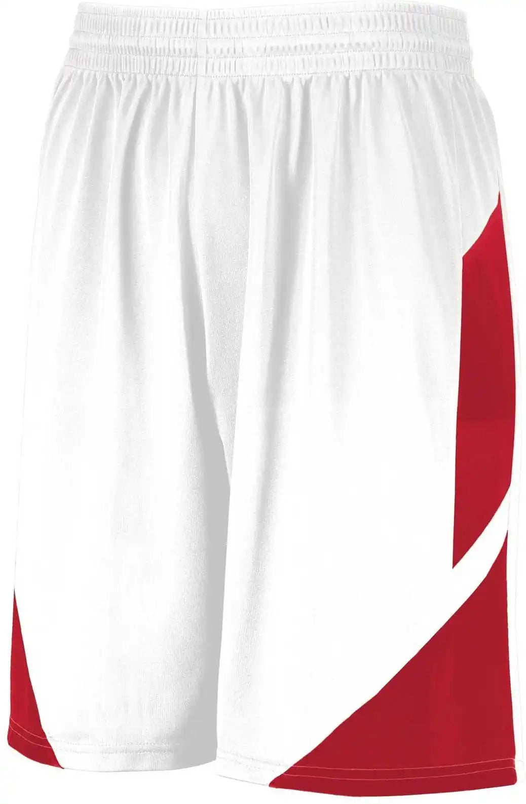 Augusta 1734 Youth Step-back Basketball Shorts - White Red