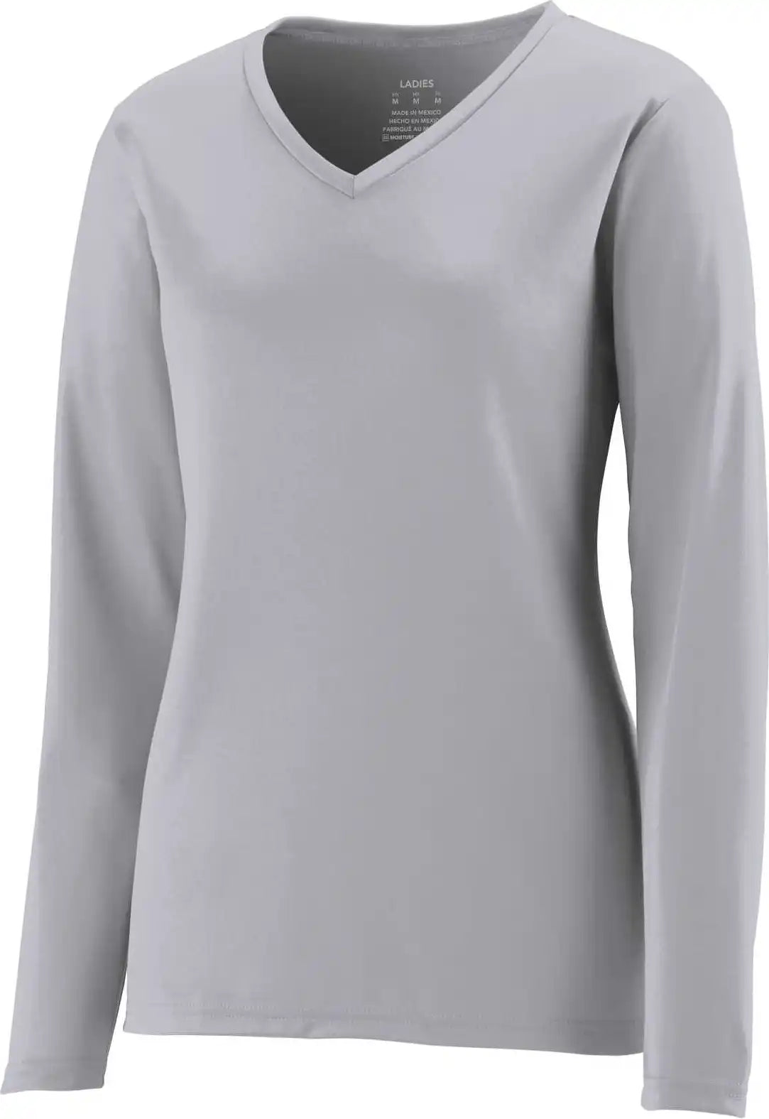 Augusta 1788 Ladies Nexgen Wicking Long Sleeve Tee - Silver