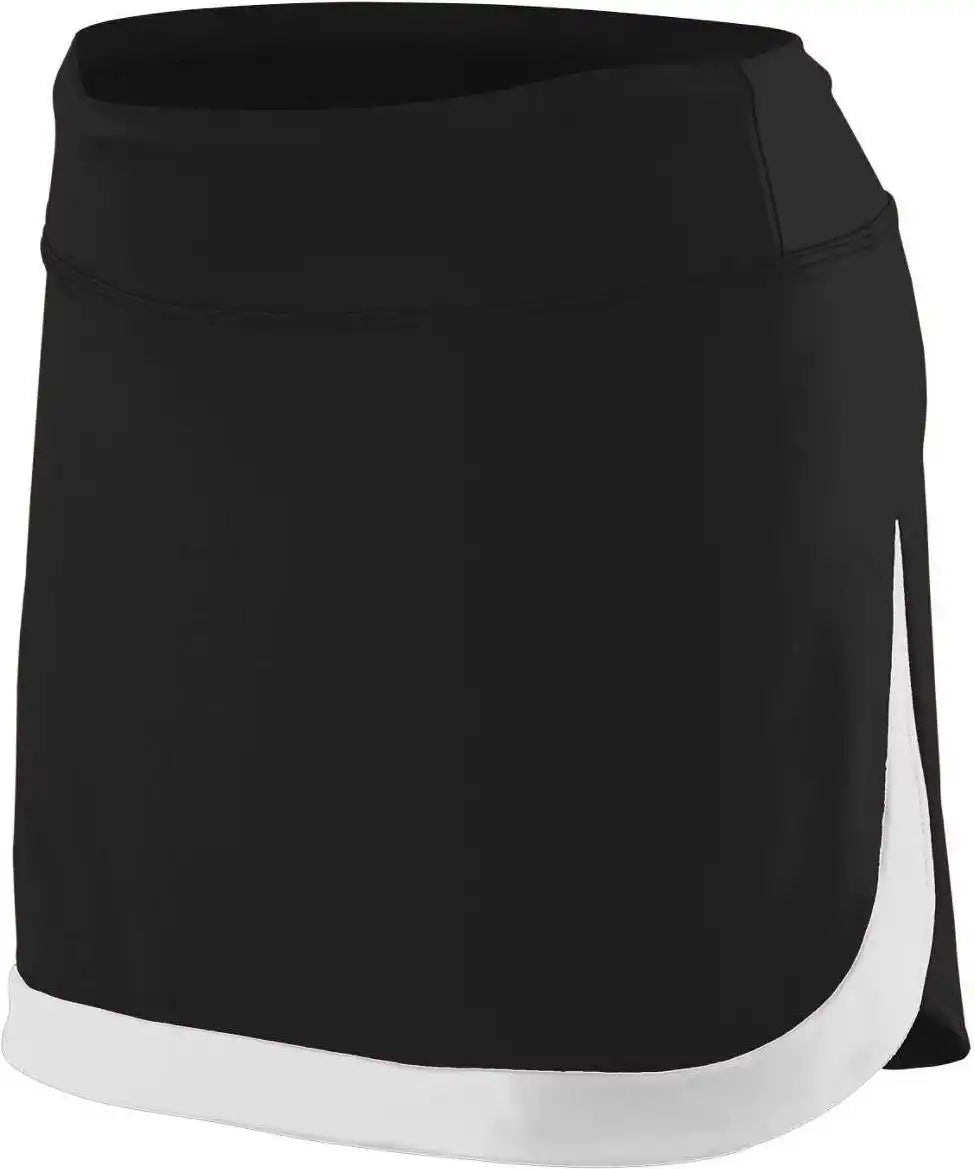 Augusta 2410 Ladies Action Color Block Skort - Black White