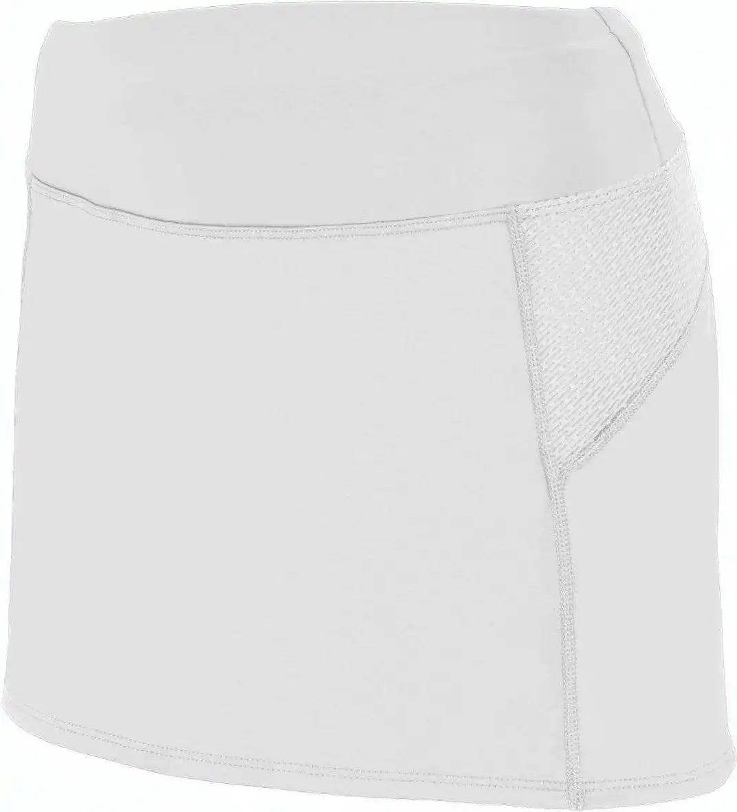 Augusta 2420 Ladies Femfit Skort - White Dark Gray
