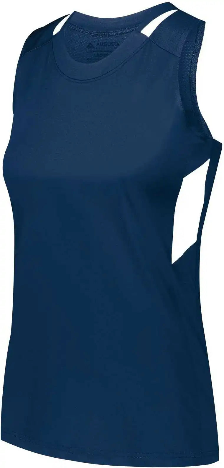 Augusta 2437 Girls Crossover Tank - Navy White - s