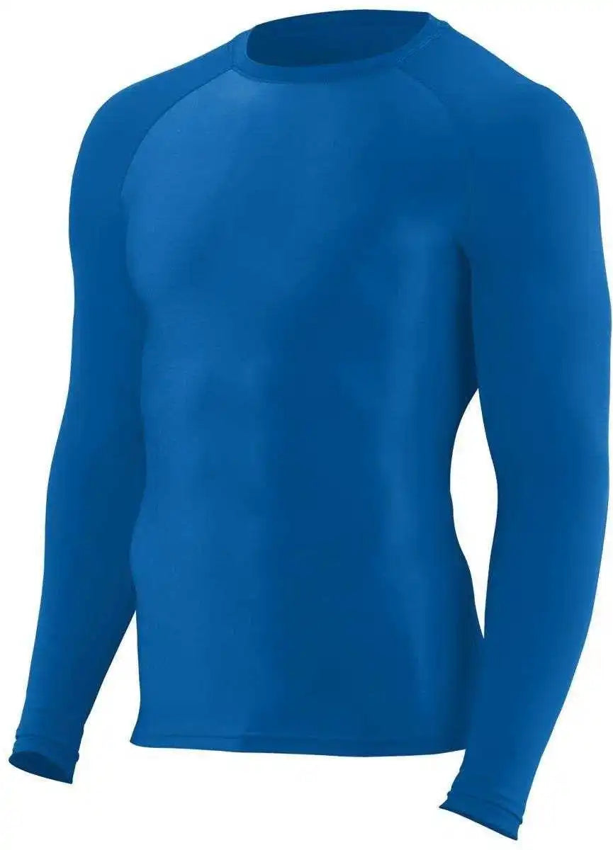 Augusta 2605 Hyperform Compression Long Sleeve Youth Shirt - Royal
