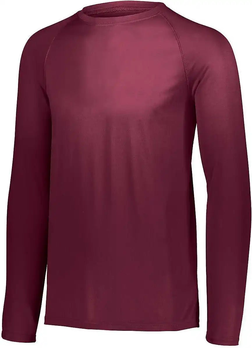Augusta 2795 Attain Wicking Long Sleeve Shirt - Maroon (hlw)