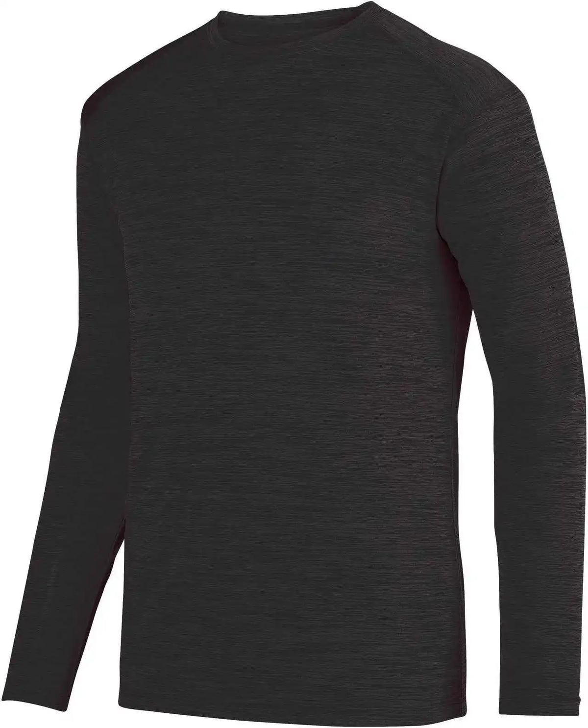 Augusta 2903 Shadow Tonal Heather Long Sleeve Tee - Black